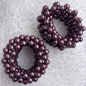 Bronze Beaded Hair Ties